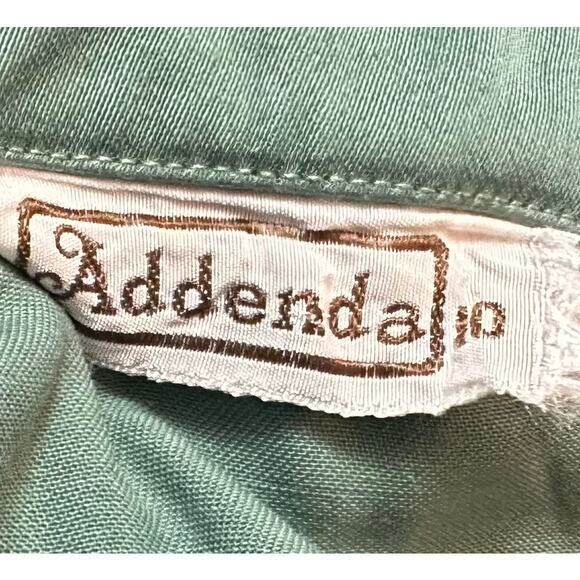 Vintage Addenda Shirt Green Button Front Long Sleeve Collared Pocket Size 10 - Picture 6 of 8